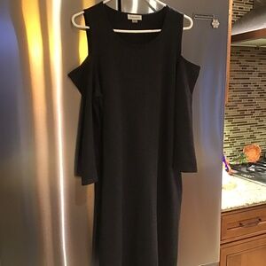 Calvin Klein women’s sweater dress knee length 3/4 sleeve with shoulder cut outs